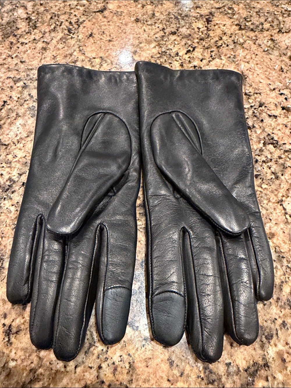 Aritzia sz M Renown Leather Gloves Tech-friendly leather gloves cashmere lined